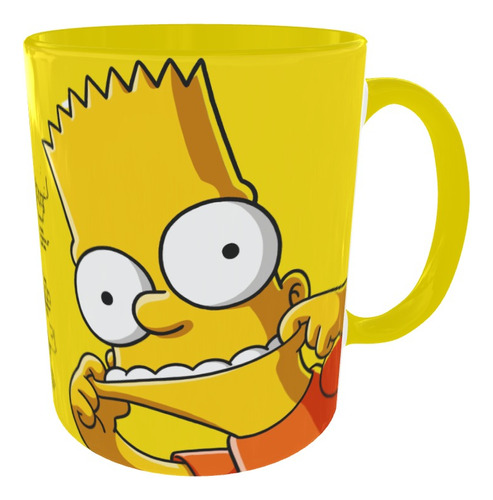 Mugs Bart Simpson Yellow Pocillo Serie Geeks