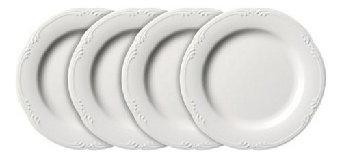 Platos Cena Filigree Pfaltzgraff (juego 4, Blanco)