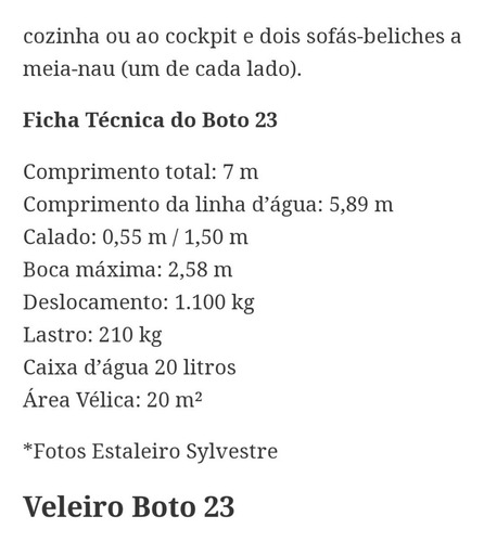 Imagem 4 de 15 de Veleiro Boto 23
