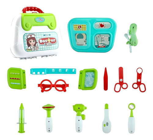 Set De Juguete Maletin 2 En 1 Accesorios De Doctor