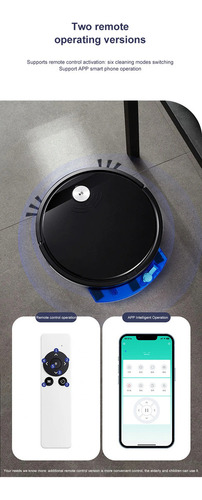 Yc Robot Aspirador Inteligente 3 En 1+control Remoto