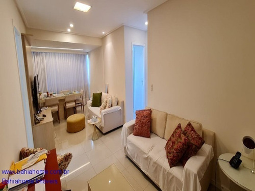 Imagem 3 de 30 de Com Ambientes Amplos & Vista Para O Mar Esse Apartamento Com Dois Quartos A Venda Na Colina A Em Patamares - Ap1112mc