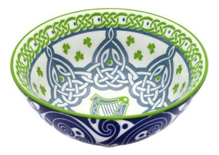 Cuenco Celta Irlandés Royal Tara Con Diseño De Arpa 11 Cm