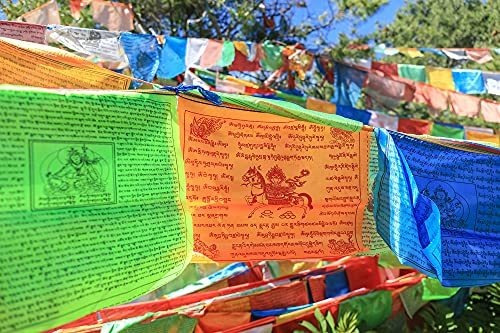 Imagen 7 de 8 de Banderas Tibetanas De Oracion, 120 Banderas De Meditacion Bu