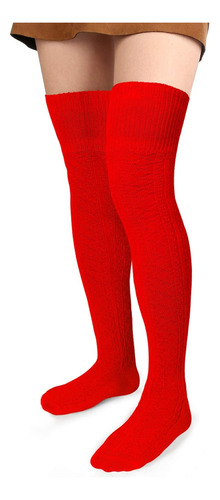 Calcetines Altos De Algodón Extra Largos Para Mujer ...