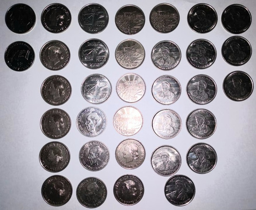 Lote De Monedas De $2 Conmemorativas (34)