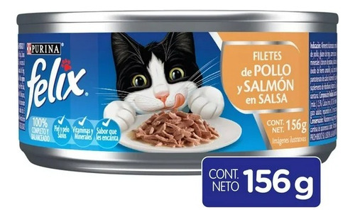 2 Pza Alimento Para Gato Purina Felix Filetes De Pollo Y Sal