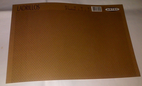 Imagen 1 de 1 de Lámina De Ladrillos Para Maqueta Escala 1:50. Artel.