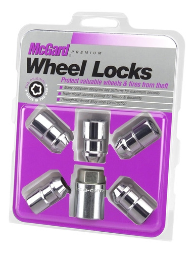 Mcgard Cone Seat Wheel Locks Chrome (tamaño De Rosca M12 X 1