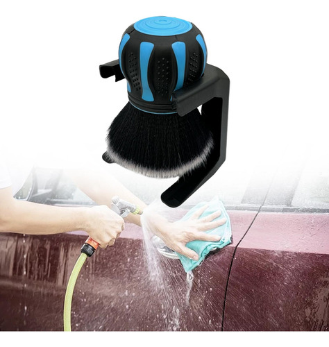 Car Detailing Brush Knob Like Handle Handy Tool Azul