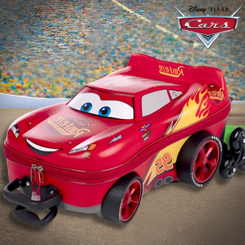 Mochila De Carrinho Cars Mcqueen 3d Infantil Impermeável