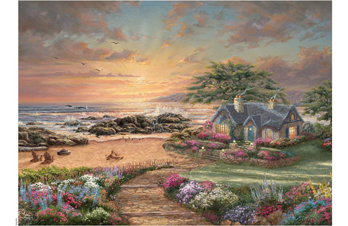 Ceco - Thomas Kinkade - Casa De Seaside - Rompabeza De 1000