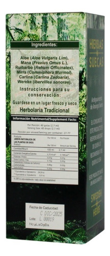 Hierb Suecas Jardin De Dios 500 Ml (12 Frasc)