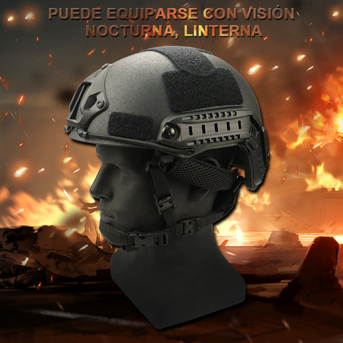 Casco Antibalas Policial Kevlar, Blindaje Corporal, Militar