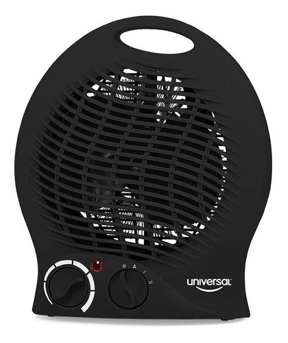 Calentador Calefactor De Ambiente Ventilador Universal Negro