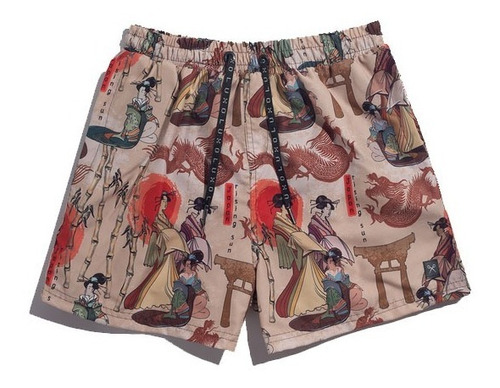 Short De Baño Malla Luxo Print M Corto Nuevo Hombre 