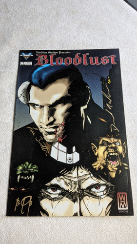 Bloodlust # 1 Hardline Comics En Ingles Autografiado 1999