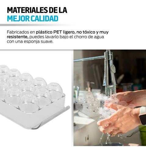 * Redlemon Organizador De Huevos For Refrigerador Con Tapa