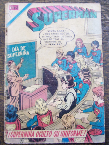 Superman 832 * Super Niña Oculto Su Uniforme * Novaro * 1971