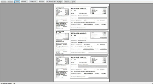 Planilha Para Impressão De Recibo De Aluguel
