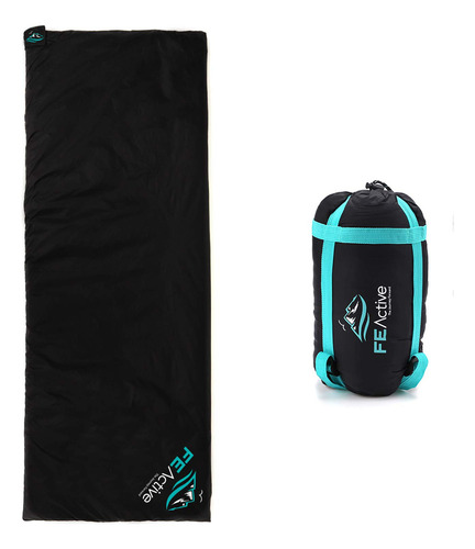 Fe Active Saco De Dormir De Camping 3-4 Estaciones Extr. Color Negro