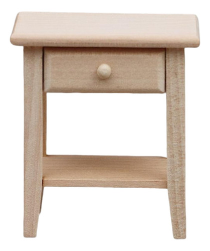 2 X 1/12 Dollhouse Night Stands Con Cajón Dollhouse Mesitas