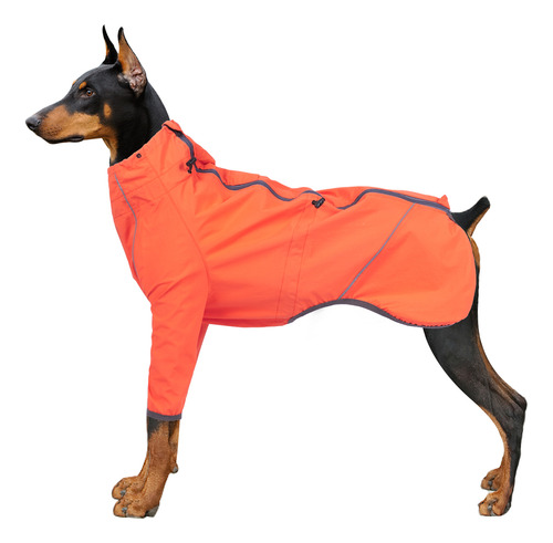 Abrigo De Exterior Reflectante Para Perros, Chaqueta Delante