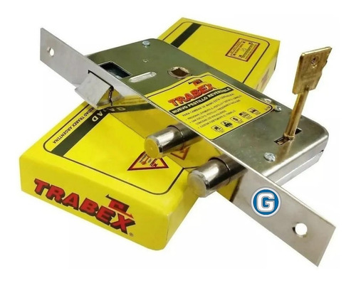 Imagen 4 de 10 de Cerradura De Puerta Trabex 6625 Exterior Seguridad 2 Llaves