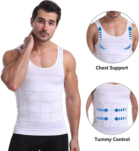 Whatafit Camiseta Faja Playera Reductora Moldeadora Hombre