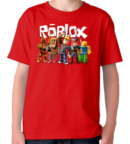 Remera Camiseta 100% Algodón Roblox  Para Niños Garantizadas