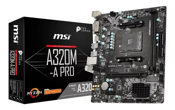 Tarjeta Madre Msi A320m-a Pro Socket Am4 Micro Atx Ddr4