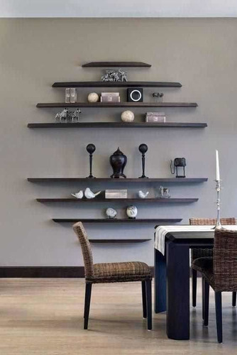 Imagen 5 de 5 de Estante Repisa Flotante 60x15cm Oferta Mensula Invisible Mdf