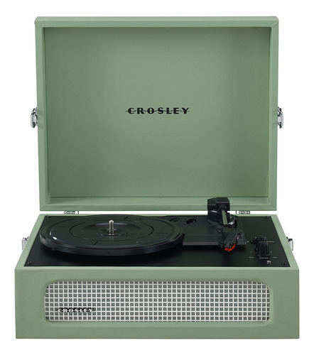 Crosley Cr8017b-sa Voyager Vintage Portable Vinyl Playtable 