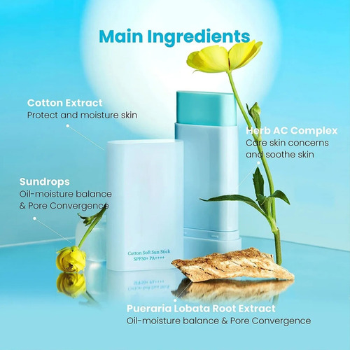 Cotton Soft Sun Stick Spf50+ Protector Solar
