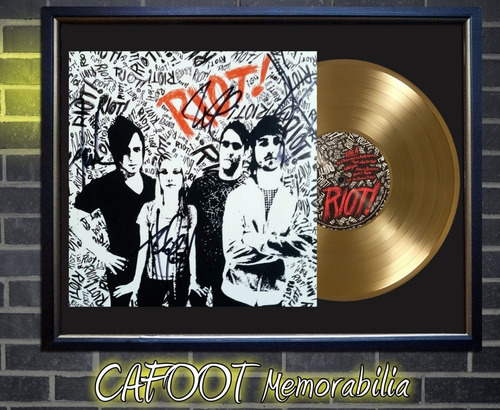 Paramore Riot Tapa Lp Firmada Y Disco Oro Hayley Williams