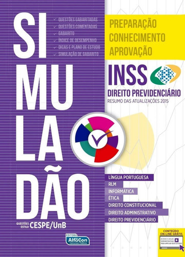 Simuladão Inss, De Equipe Alfacon. Editora Alfacon Em Português