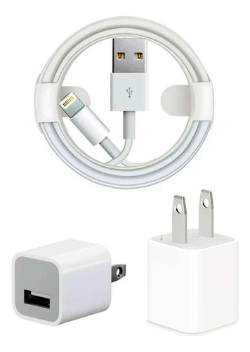 Cargador 5w+cable 2m Para iPhone 5/6/7/8/x/11/12/13/14 iPad