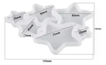 Comprar Molde Silicona Estrellas Chupetin V\u002F Tamaños Resina Chocolat Color Blanco