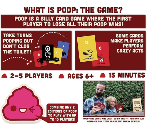 The Game Friendly Party Game Juego De Cartas Poop 