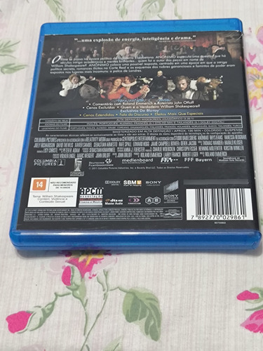 Blu Ray Original Anônimo