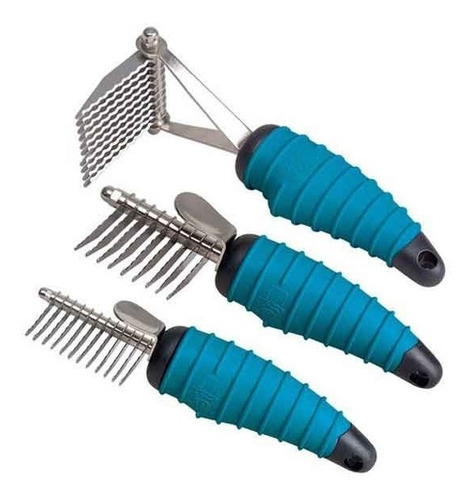 Imagen 1 de 7 de Kit De Rompenudos Deslanadores P/perro Master Grooming - 3pz