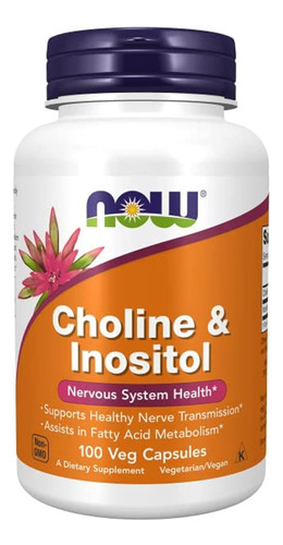 Colina Choline & Inositol Now  100 Capsulas De Eeuu