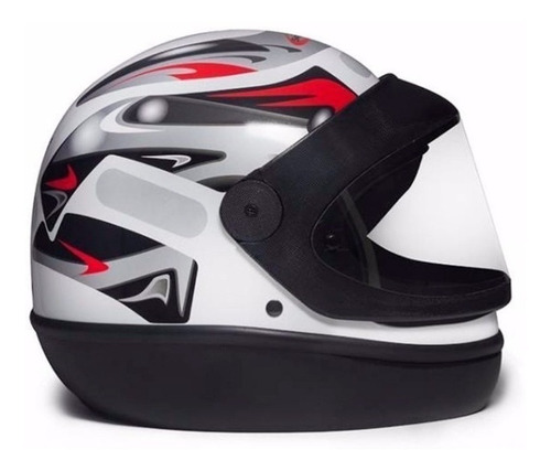 Imagem 1 de 3 de Capacete para moto integral San Marino Grafic branco tamanho 60