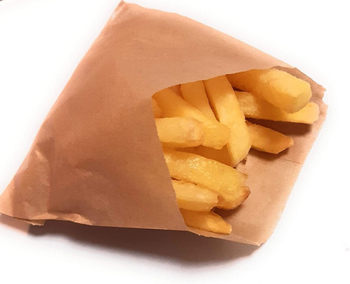 Bolsa De Papel Para Papas Fritas/hamburguesas X 1000 Und 