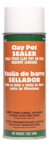 Sellador De Macetas De Arcilla, 12 Oz, Transparente