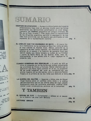 Revista Todo Es Historia # 96 Mayo 1975 Sucre Cabildo (Usado)
