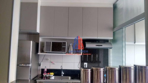 Imagem 4 de 18 de Apartamento Com 2 Dormitórios À Venda, 52 M² Por R$ 195.000 - Residencial Spazio Beach - Chácara Letônia - Americana/sp - Ap0882