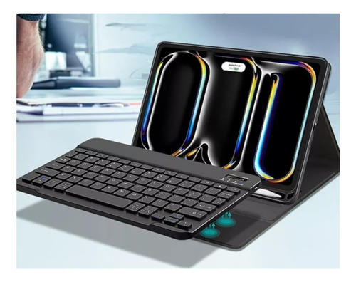 Funda Con Teclado Negro Para iPad Air 4ta/5ta 10.9 Español