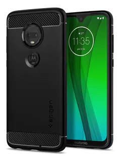 Spigen Funda Moto G7 Plus, Rugged Armor - Flexible And Durab