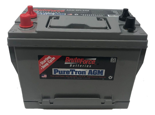 Bateria Brute Force Agmbpl34m Puretron Motor Marino
